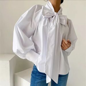 Pussy Bow classy blouse size S-M